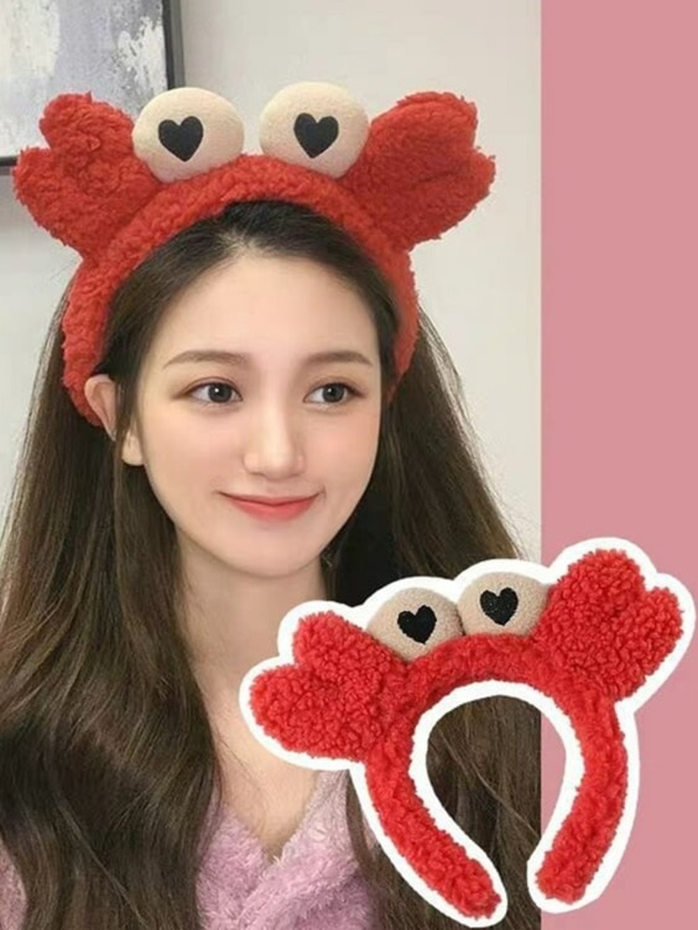 Plush Spa Crab Headband - Picture 4 of 7